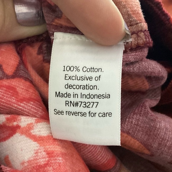 Sonoma Corduroy Puff Sleeve Peasant Top 2X Boho Prairie Western Cottagecore - Picture 14 of 16